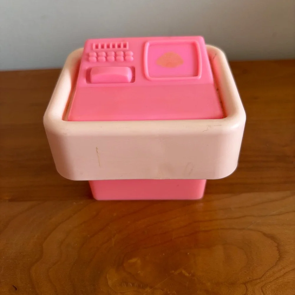 Vintage 1977 Mattel Barbie Dream House Pink Computer Terminal Accessory 2270‎